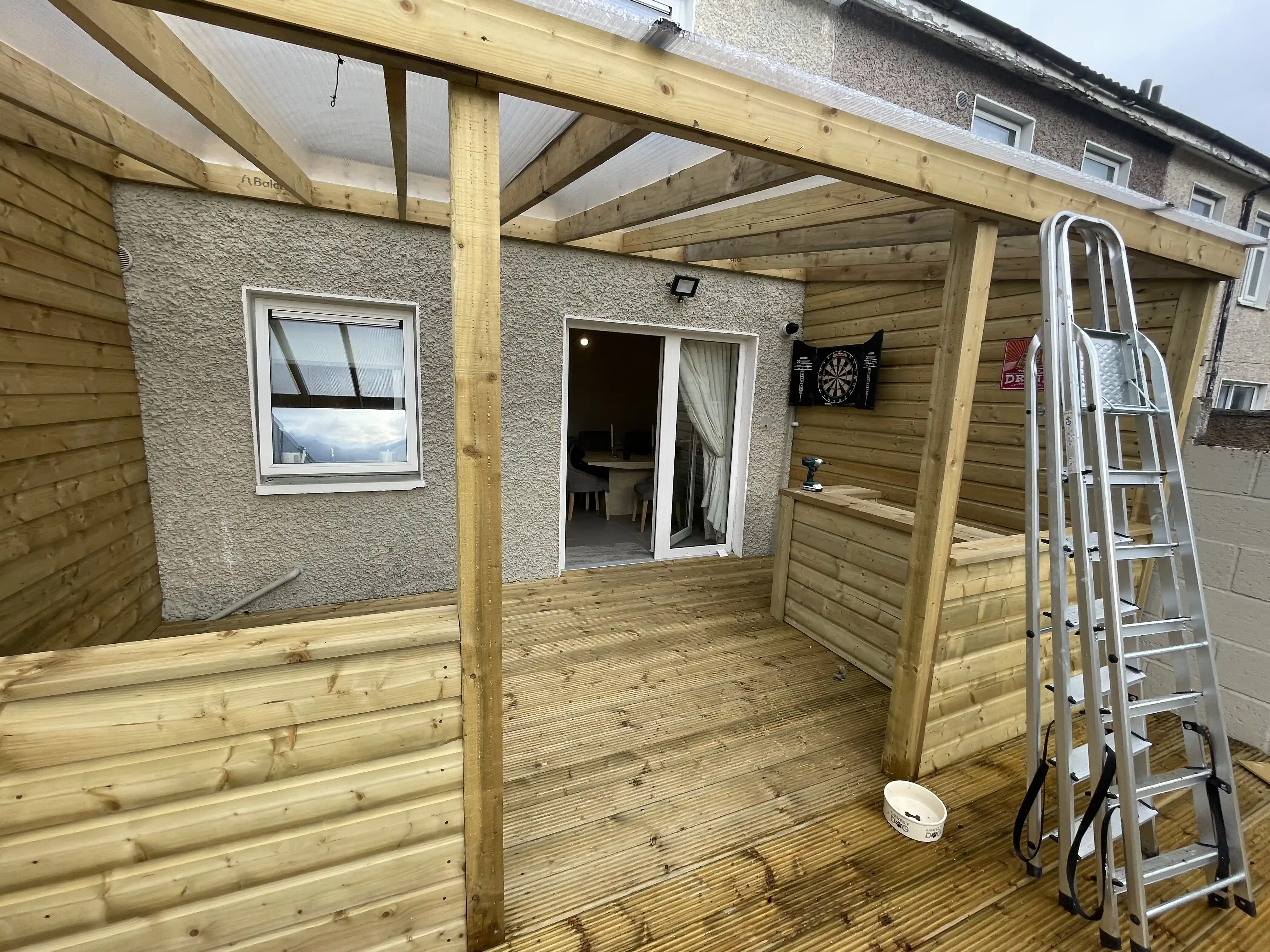 Professional residential pergola construction in Dublin showcasing quality timber craftsmanship and expert installation